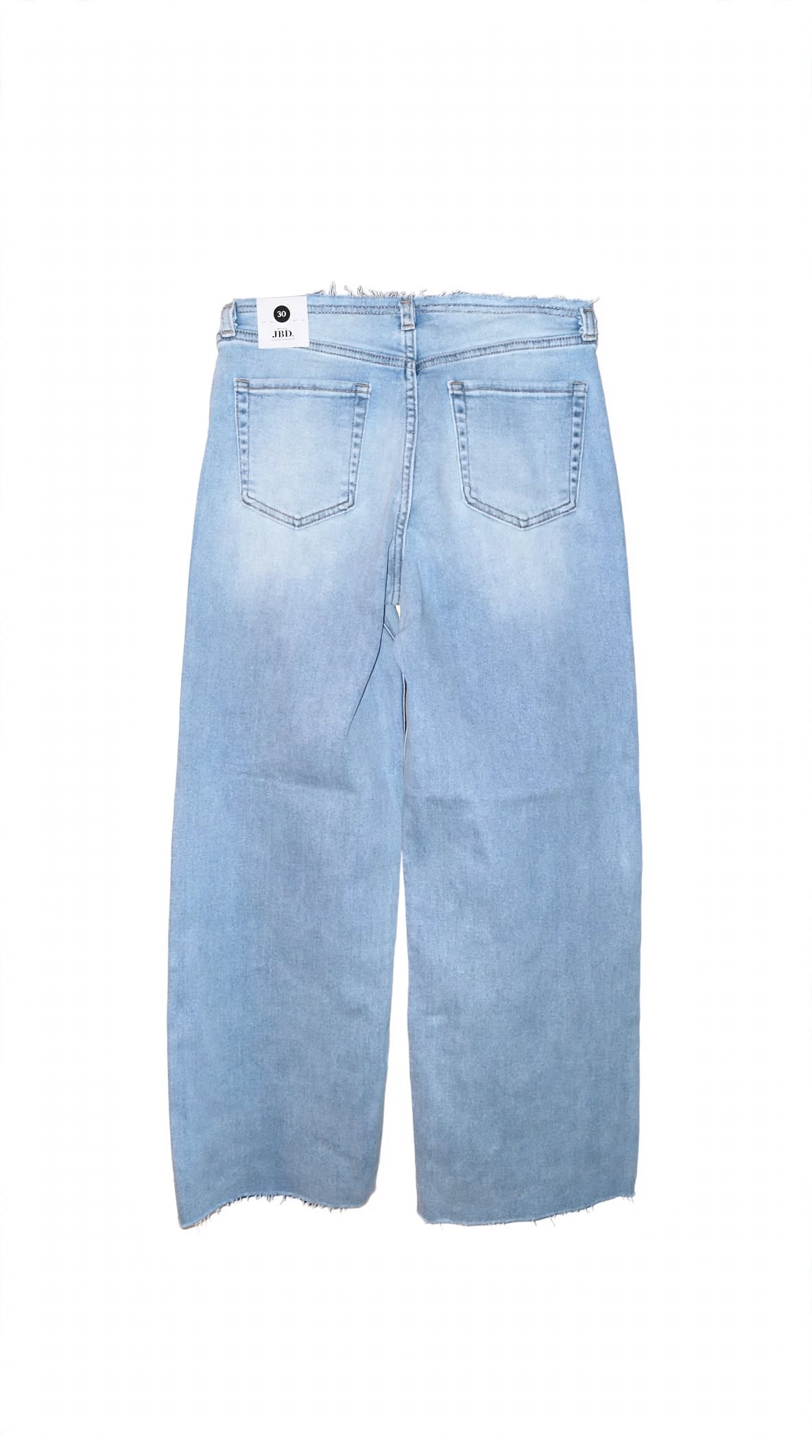 JBD Frayed Waistband Wide Leg Jean