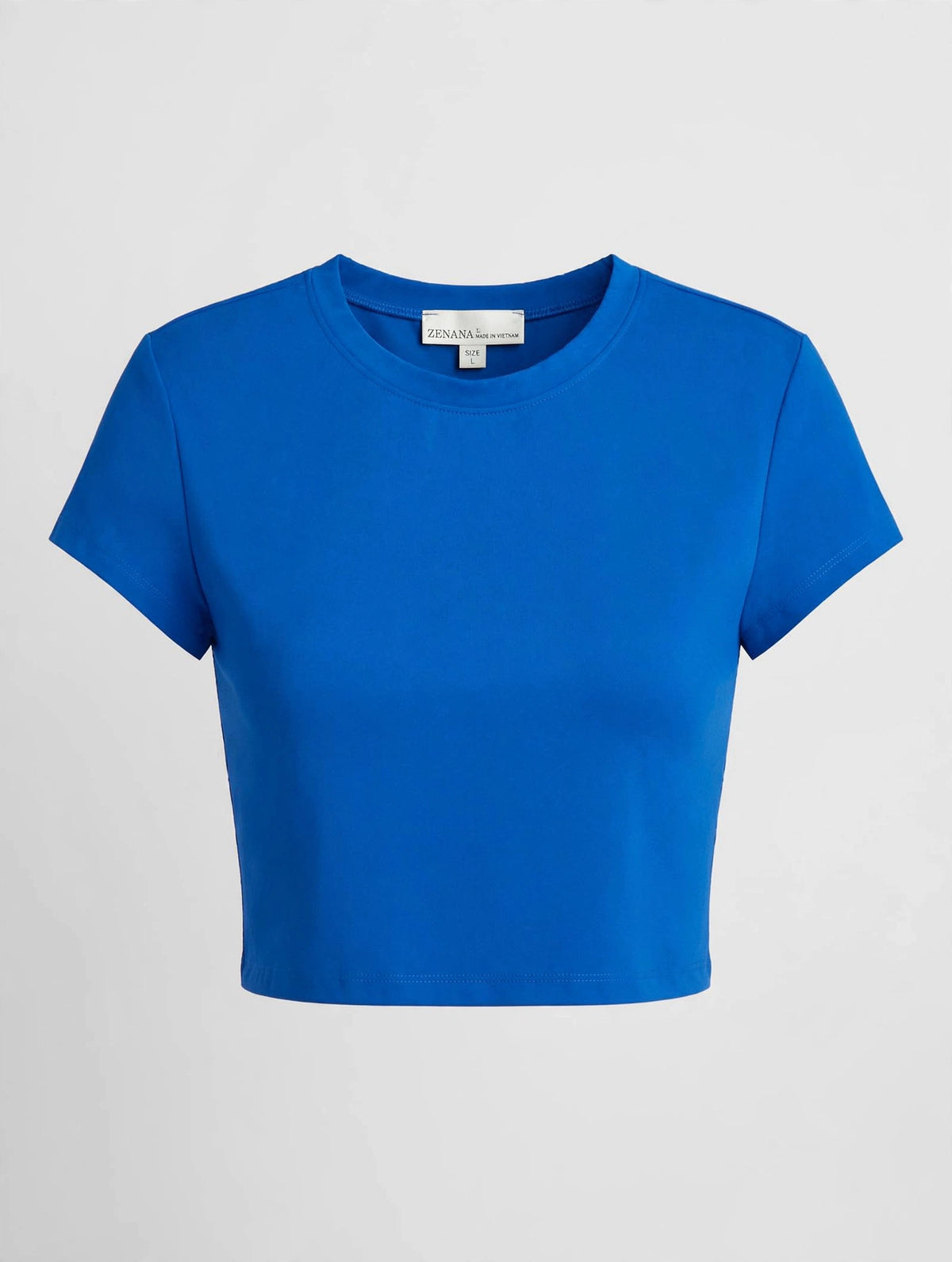 ZENANA Essential Boxy Crop Top