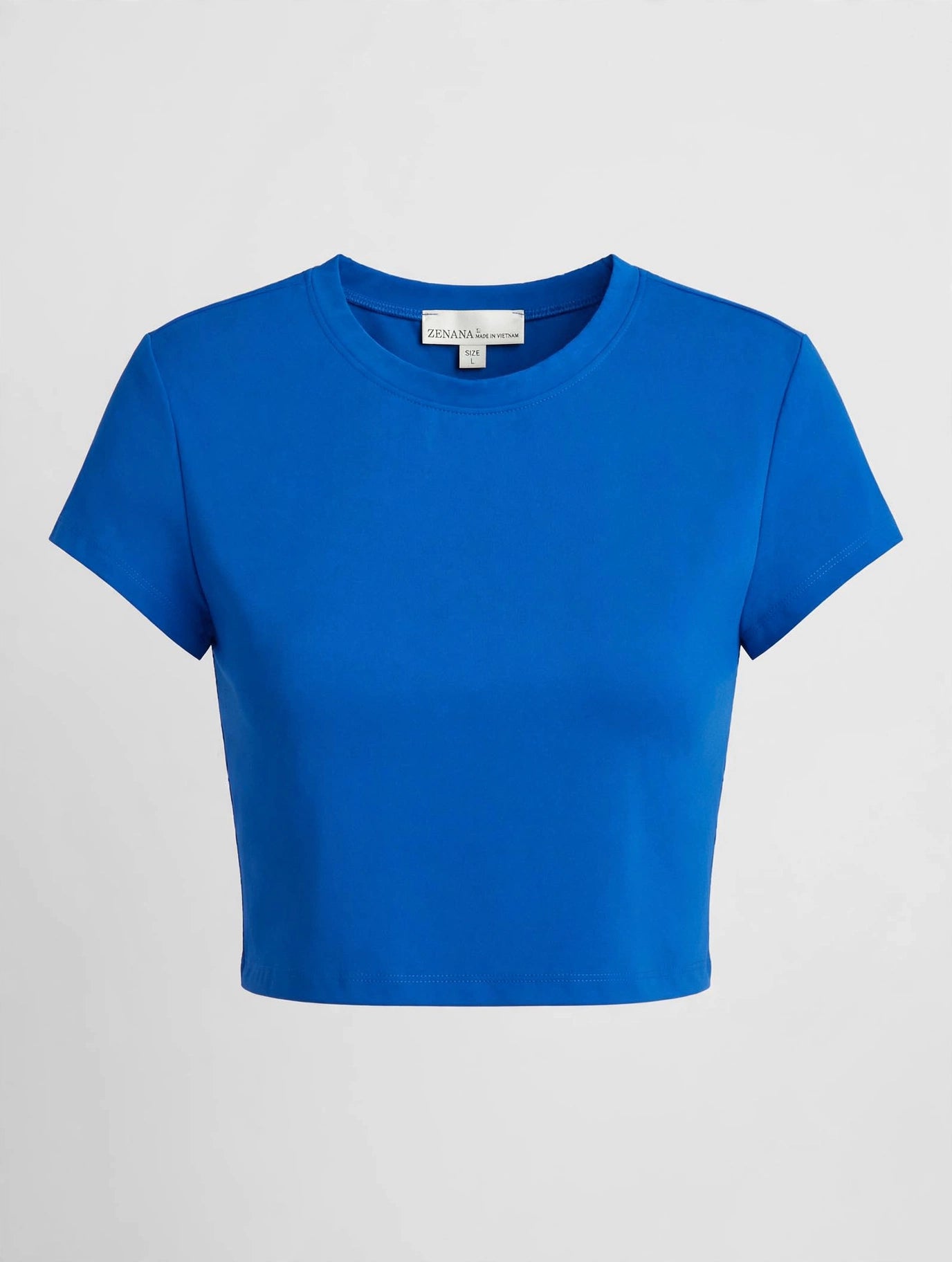 ZENANA Essential Boxy Crop Top