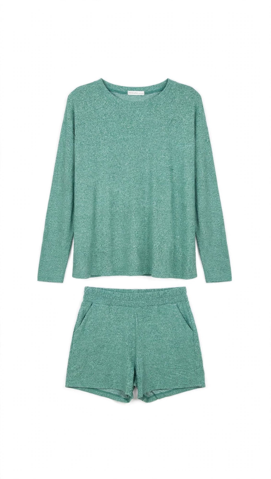 Zenana Green Short Set