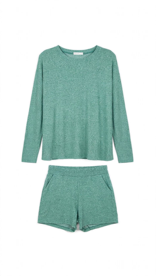 Zenana Green Short Set