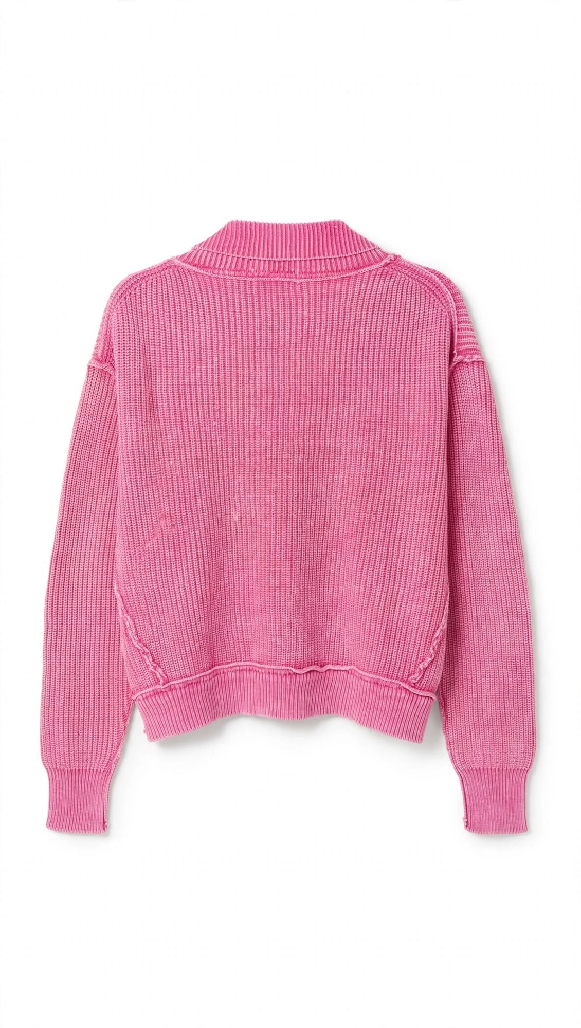 Zenana Pink Cardigan - back